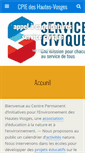 Mobile Screenshot of cpie-hautes-vosges.com